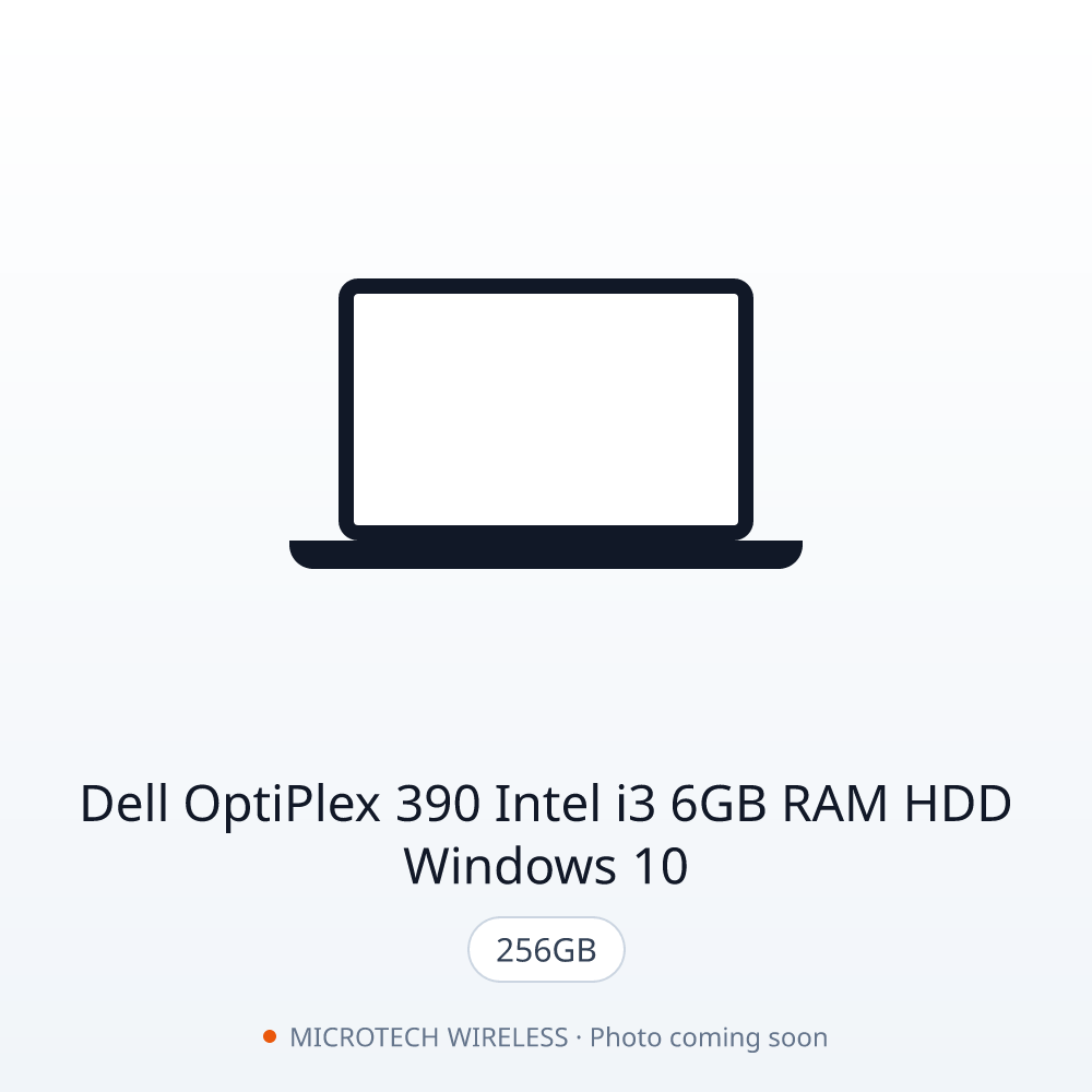 Dell OptiPlex 390 Intel i3 6GB RAM 256GB HDD Windows 10