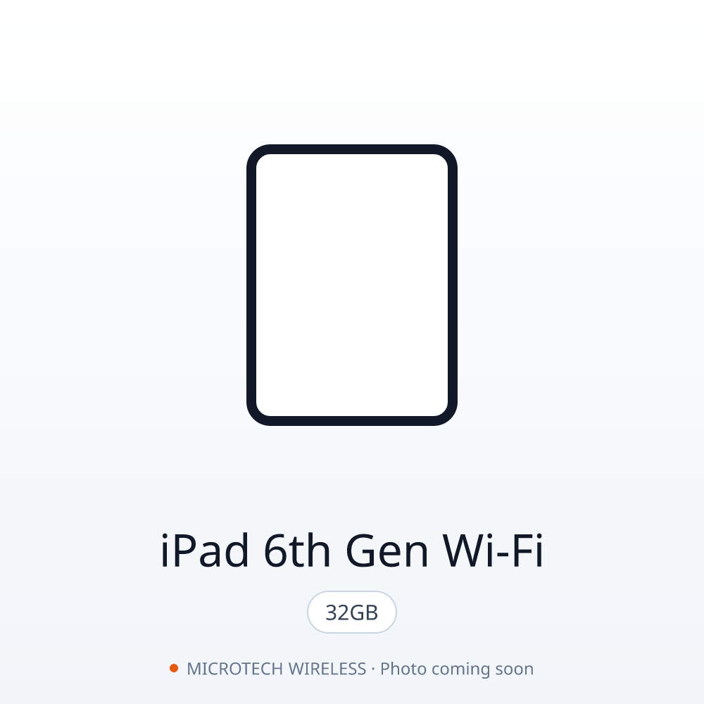 iPad 6th Gen 32GB Wi-Fi