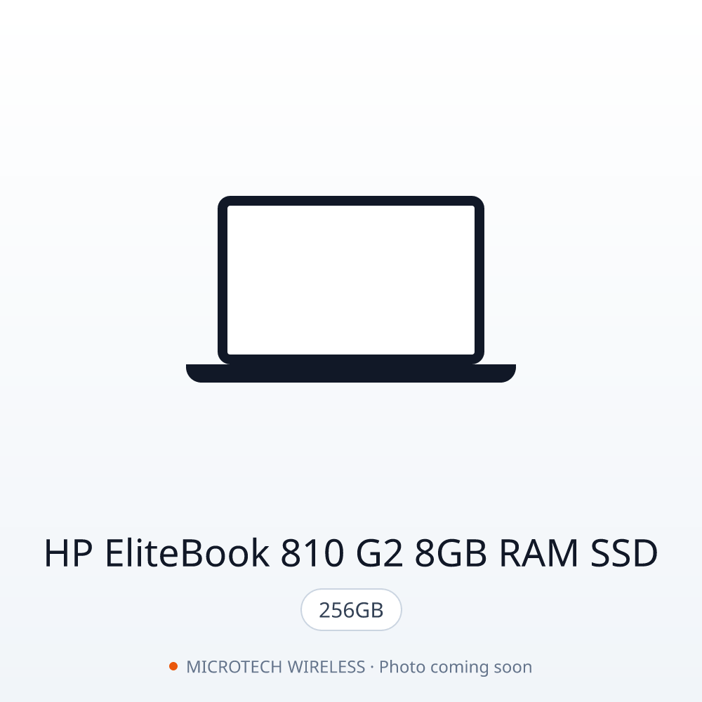 HP EliteBook 810 G2 8GB RAM 256GB SSD