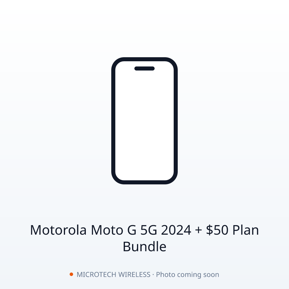 Motorola Moto G 5G 2024 + $50 Plan Bundle
