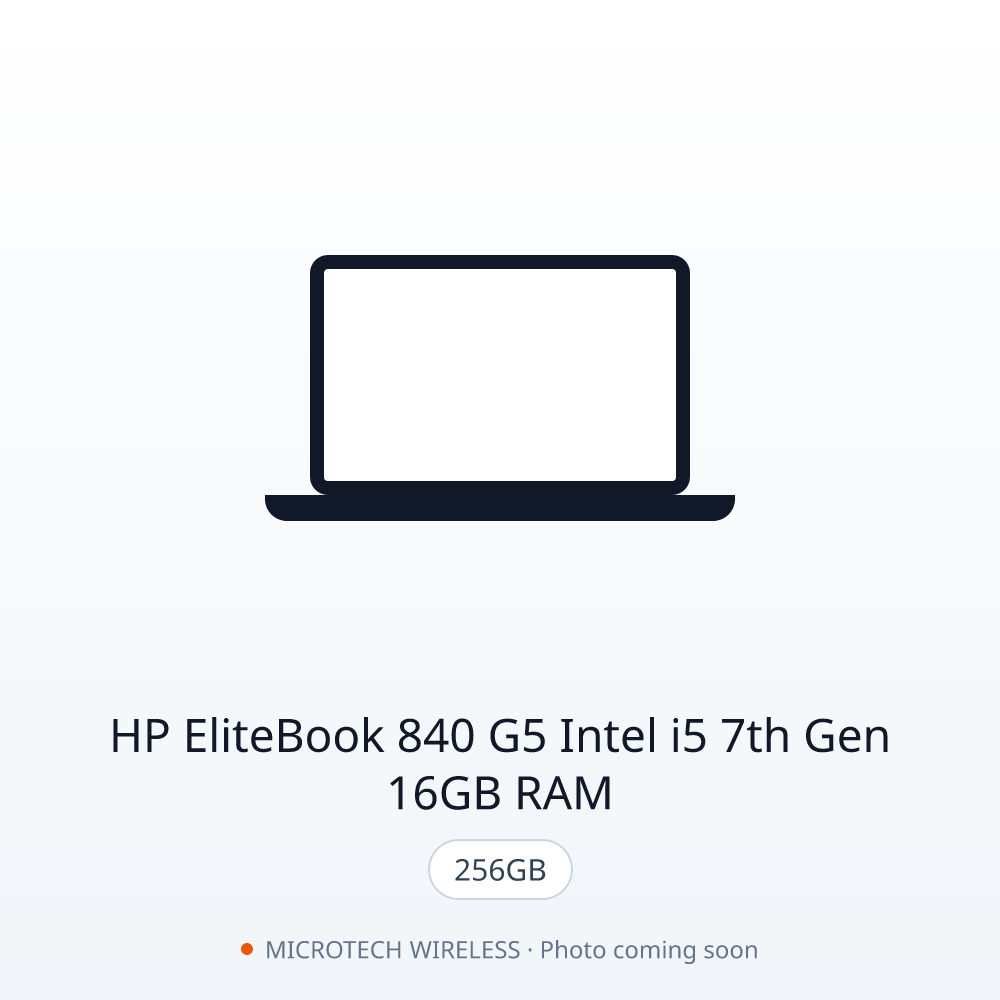 HP EliteBook 840 G5 Intel i5 7th Gen 16GB RAM 256GB