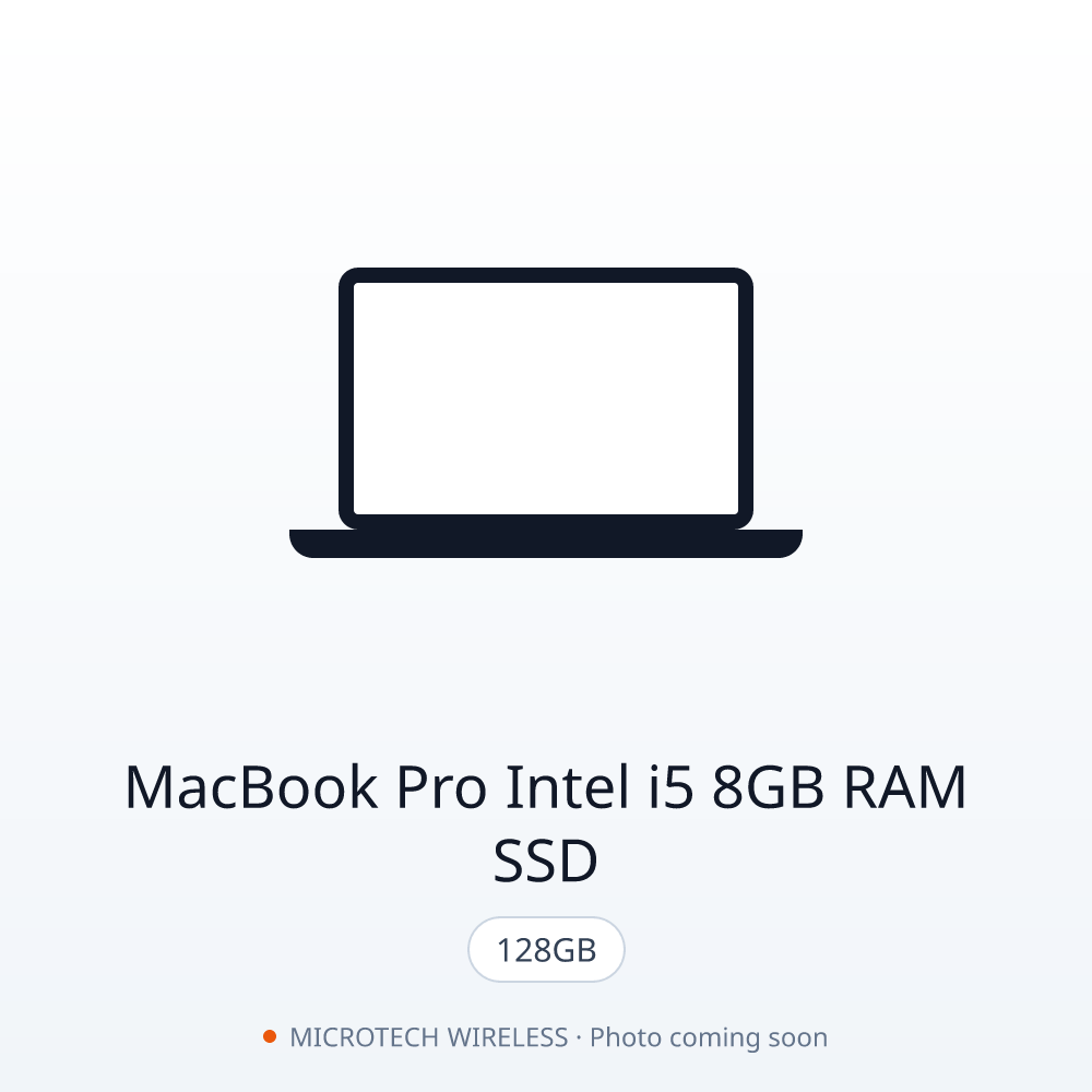 MacBook Pro Intel i5 8GB RAM 128GB SSD