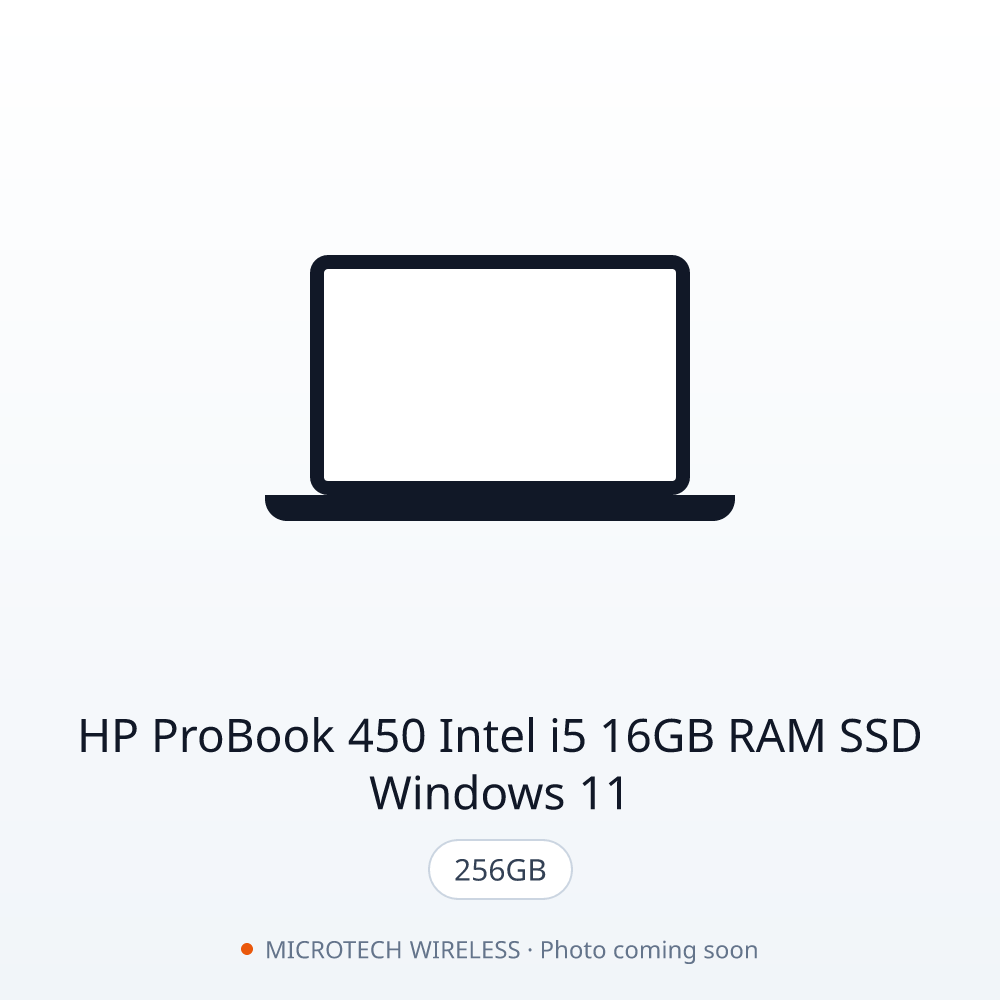 HP ProBook 450 Intel i5 16GB RAM 256GB SSD Windows 11