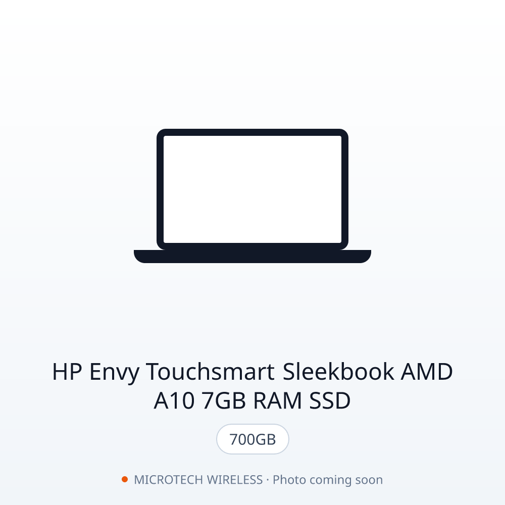 HP Envy Touchsmart Sleekbook AMD A10 7GB RAM 700GB SSD