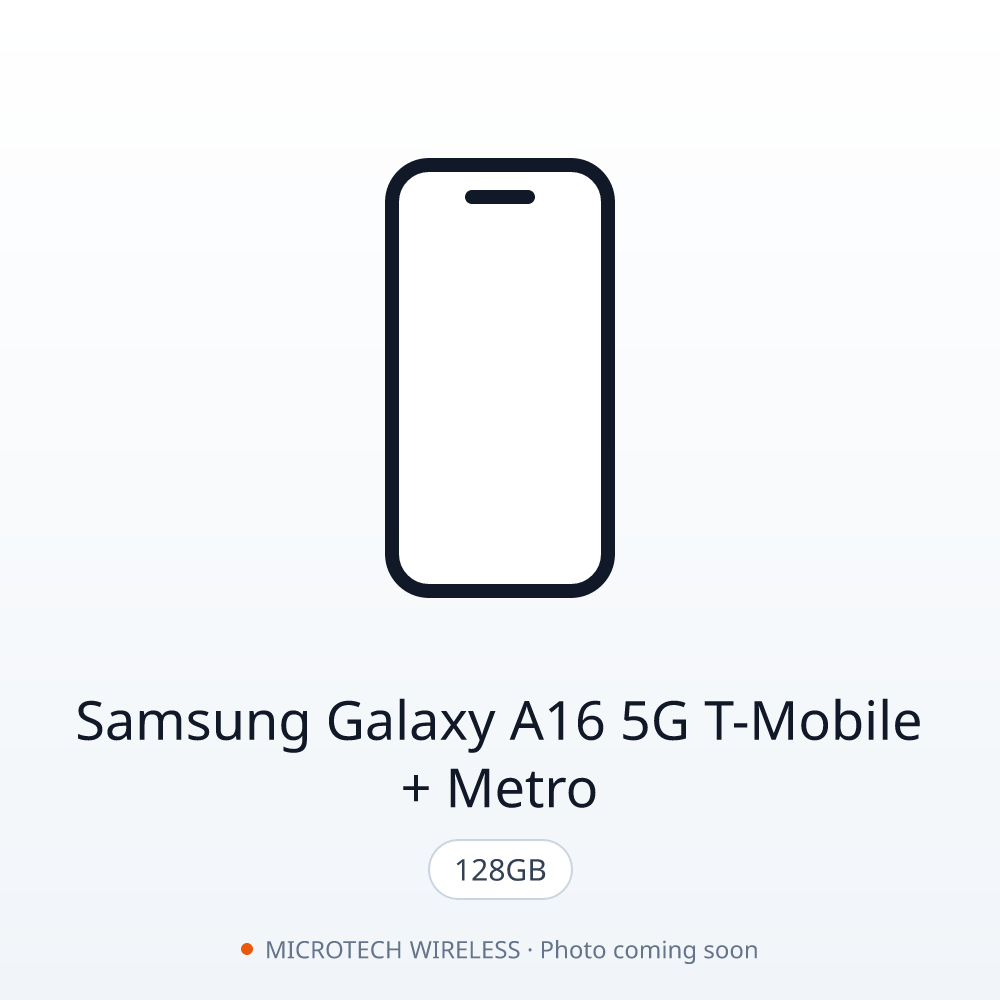 Samsung Galaxy A16 5G 128GB T-Mobile + Metro