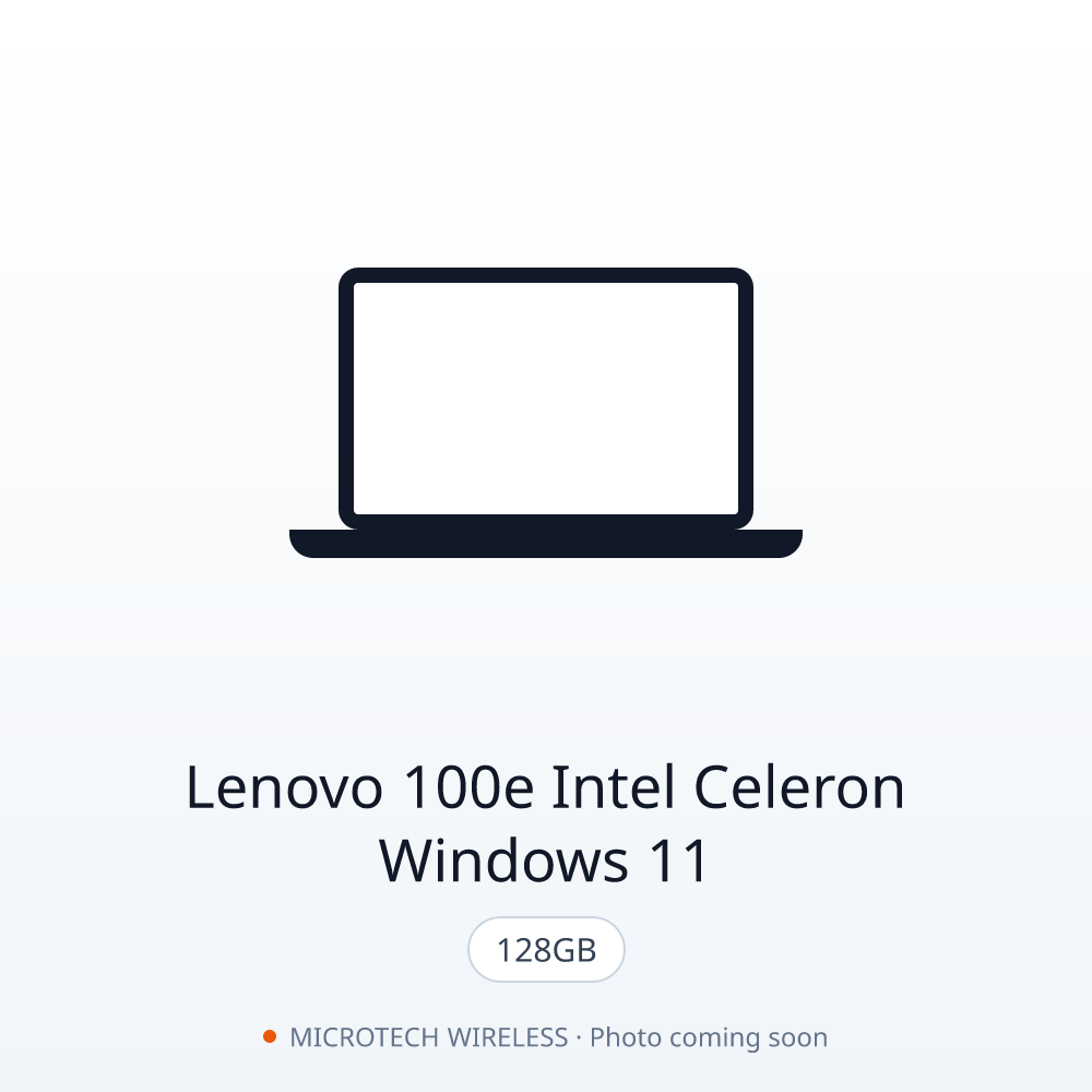 Lenovo 100e Intel Celeron 128GB Windows 11