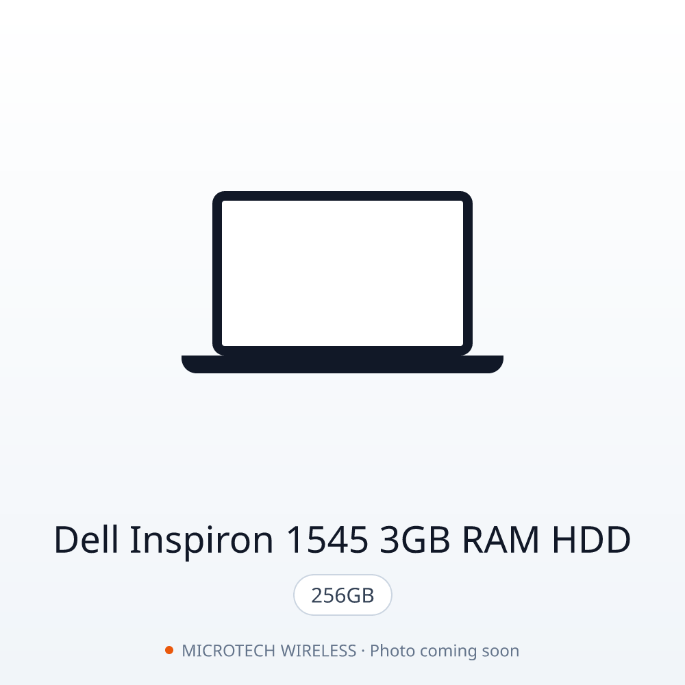 Dell Inspiron 1545 3GB RAM 256GB HDD
