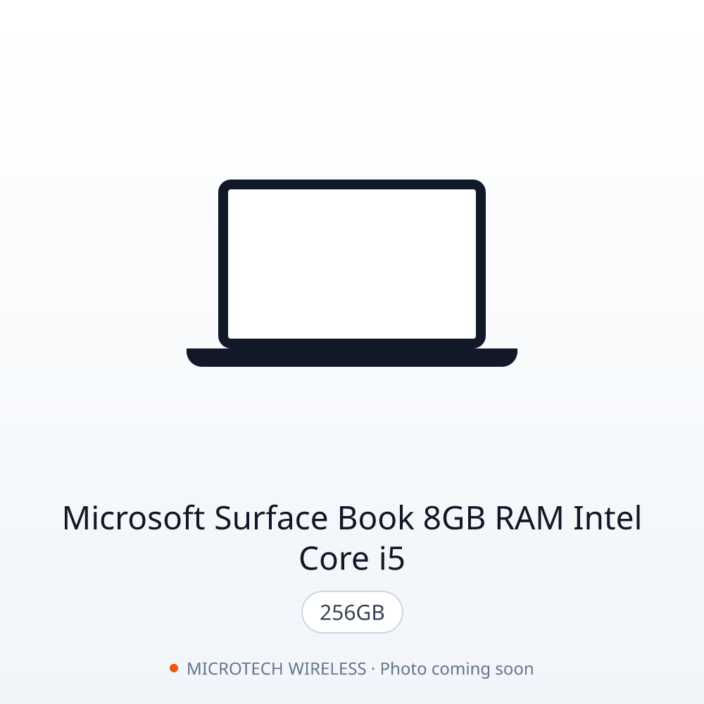 Microsoft Surface Book 8GB RAM Intel Core i5 256GB