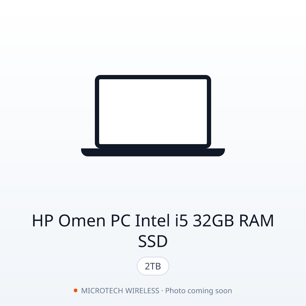 HP OMEN PC Intel i5 32GB RAM 2TB SSD