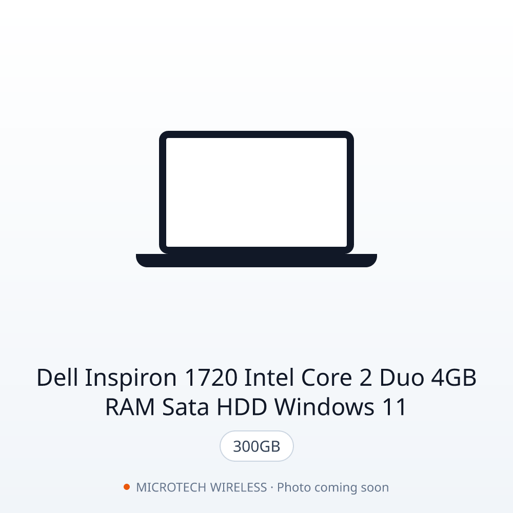Dell Inspiron 1720 Intel Core 2 Duo 4GB RAM 300GB SATA HDD Windows 11