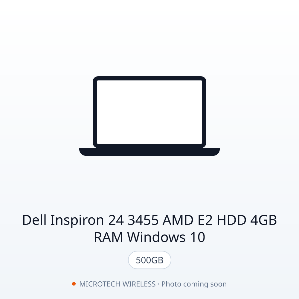 Dell Inspiron 24 3455 AMD E2 500GB HDD 4GB RAM Windows 10