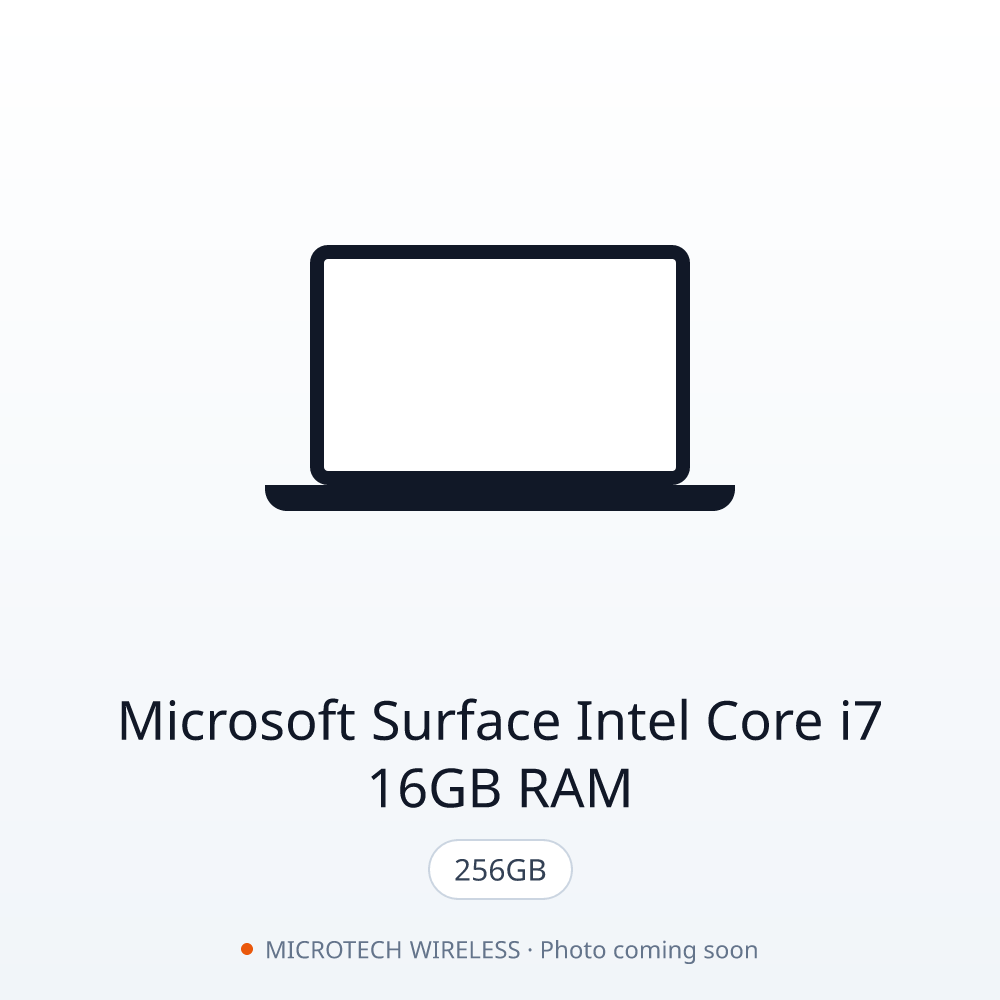 Microsoft Surface Intel Core i7 16GB RAM 256GB
