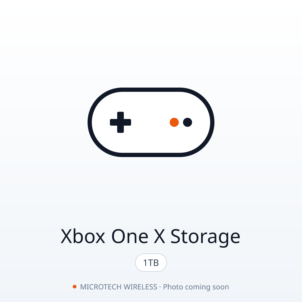 Xbox One X 1TB Storage