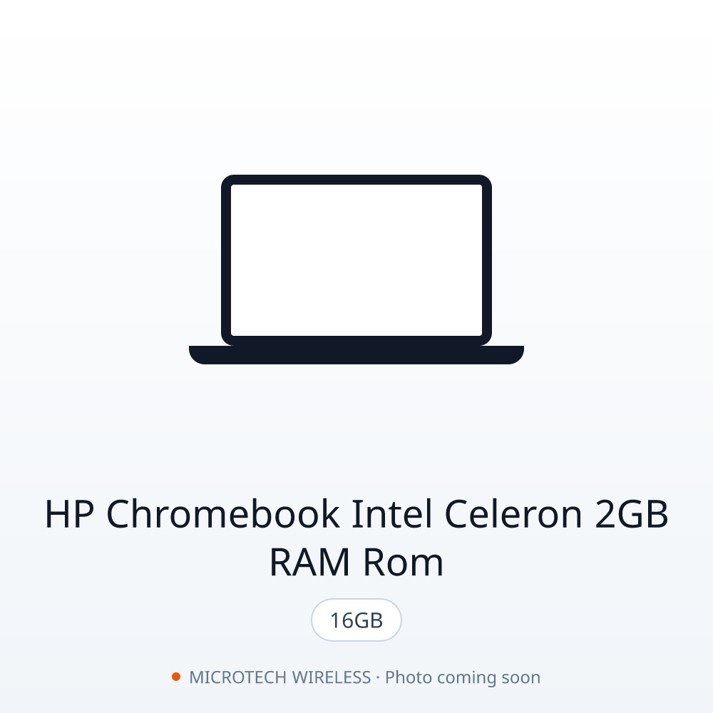 HP Chromebook Intel Celeron 2GB RAM 16GB ROM