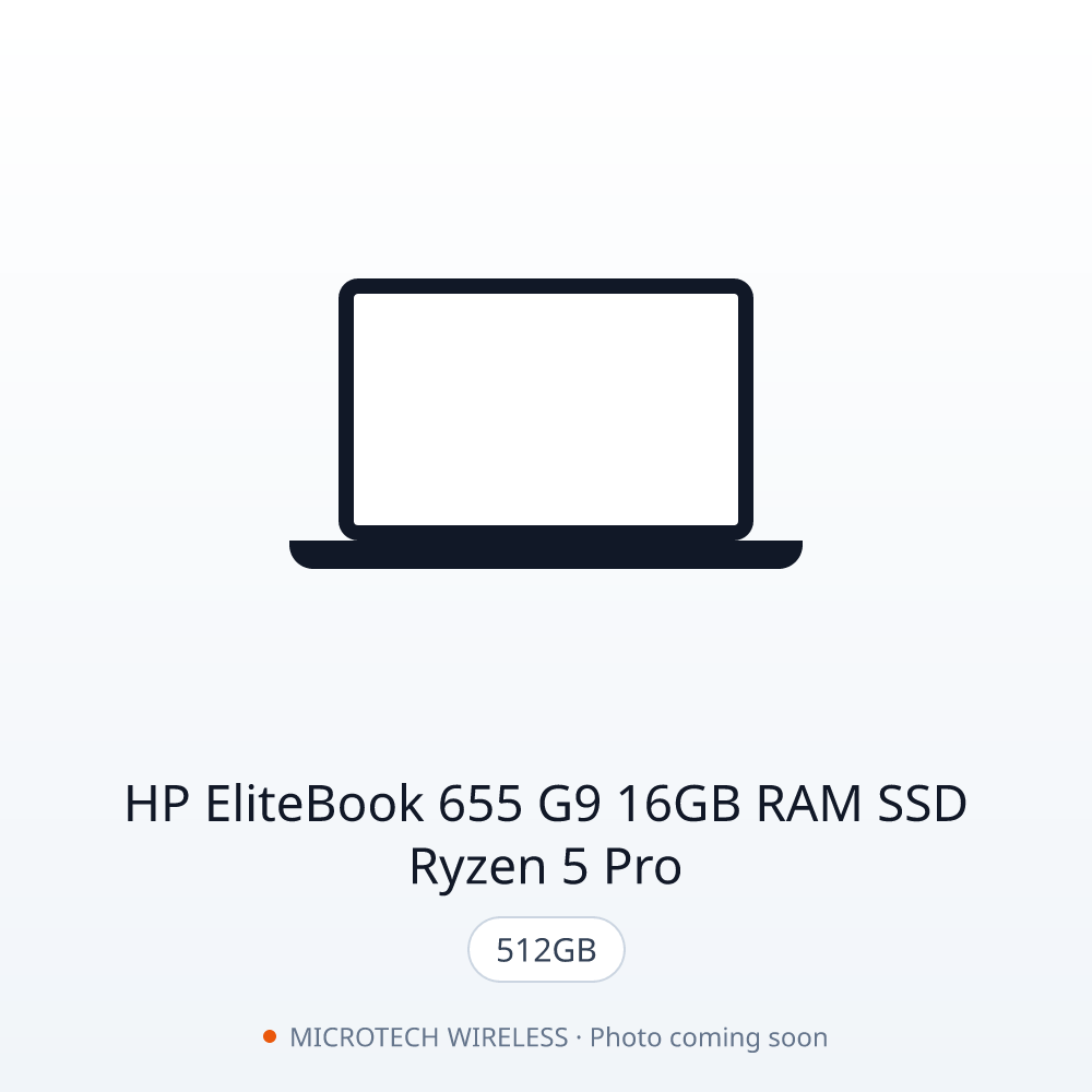 HP EliteBook 655 G9 16GB RAM 512GB SSD Ryzen 5 Pro