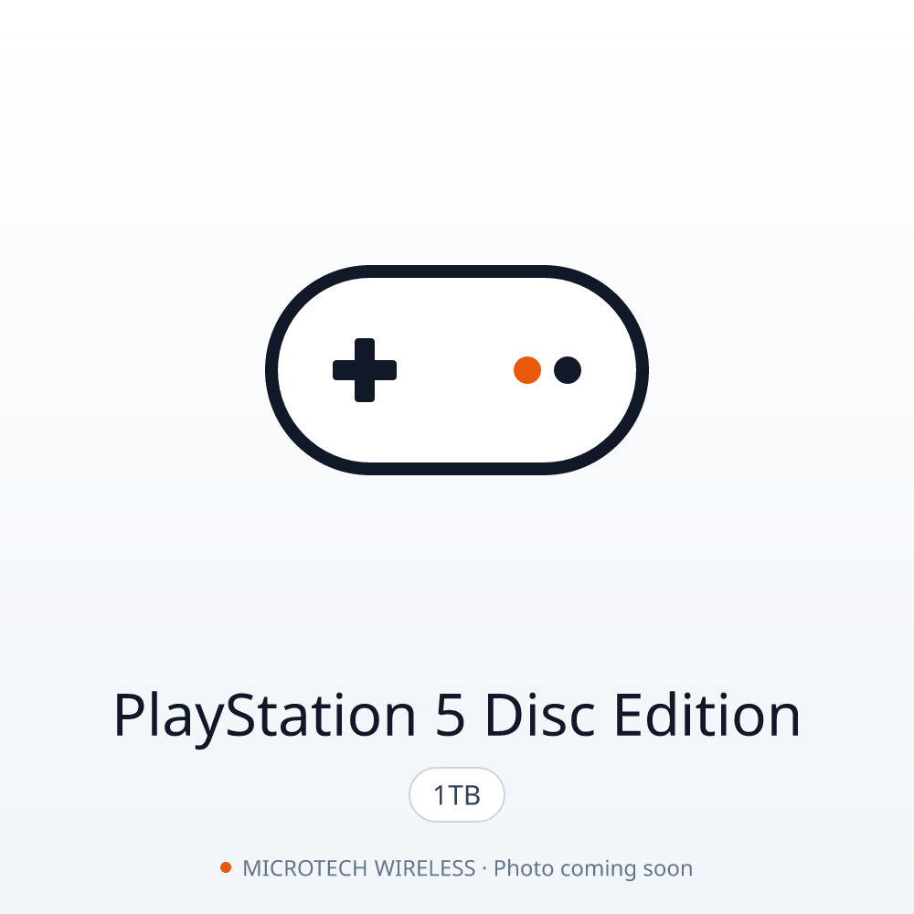 PlayStation 5 Disc Edition 1TB