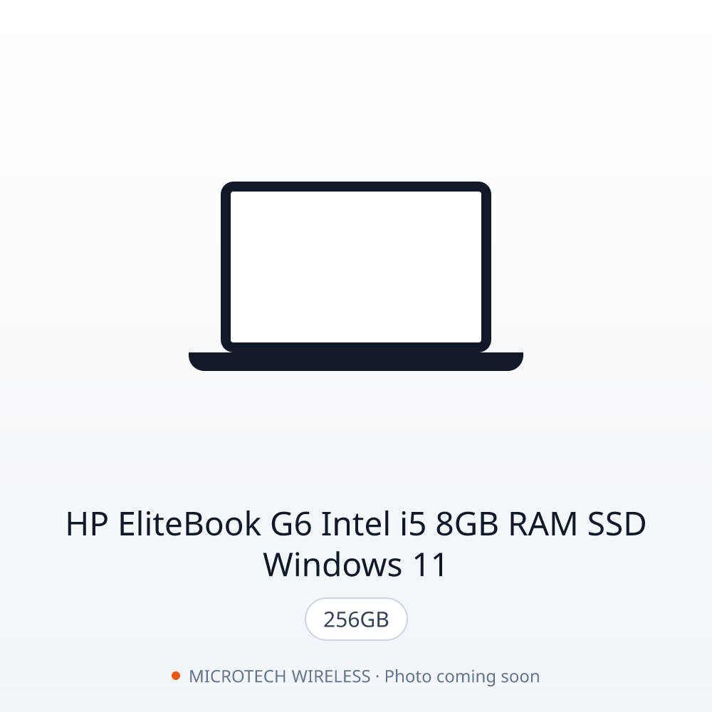 HP EliteBook G6 Intel i5 8GB RAM 256GB SSD Windows 11