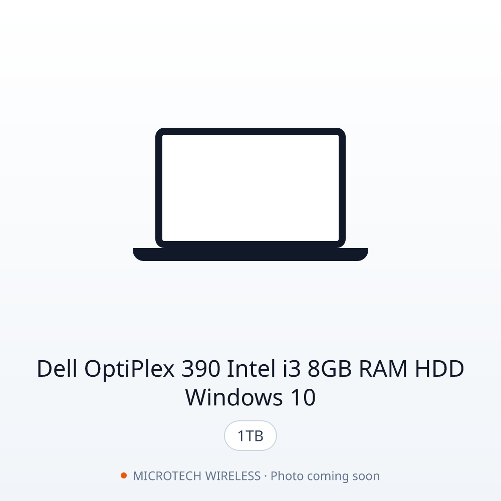 Dell OptiPlex 390 Intel i3 8GB RAM 1TB HDD Windows 10